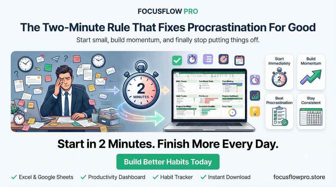 The Two-Minute Rule That Fixes Procrastination For Good