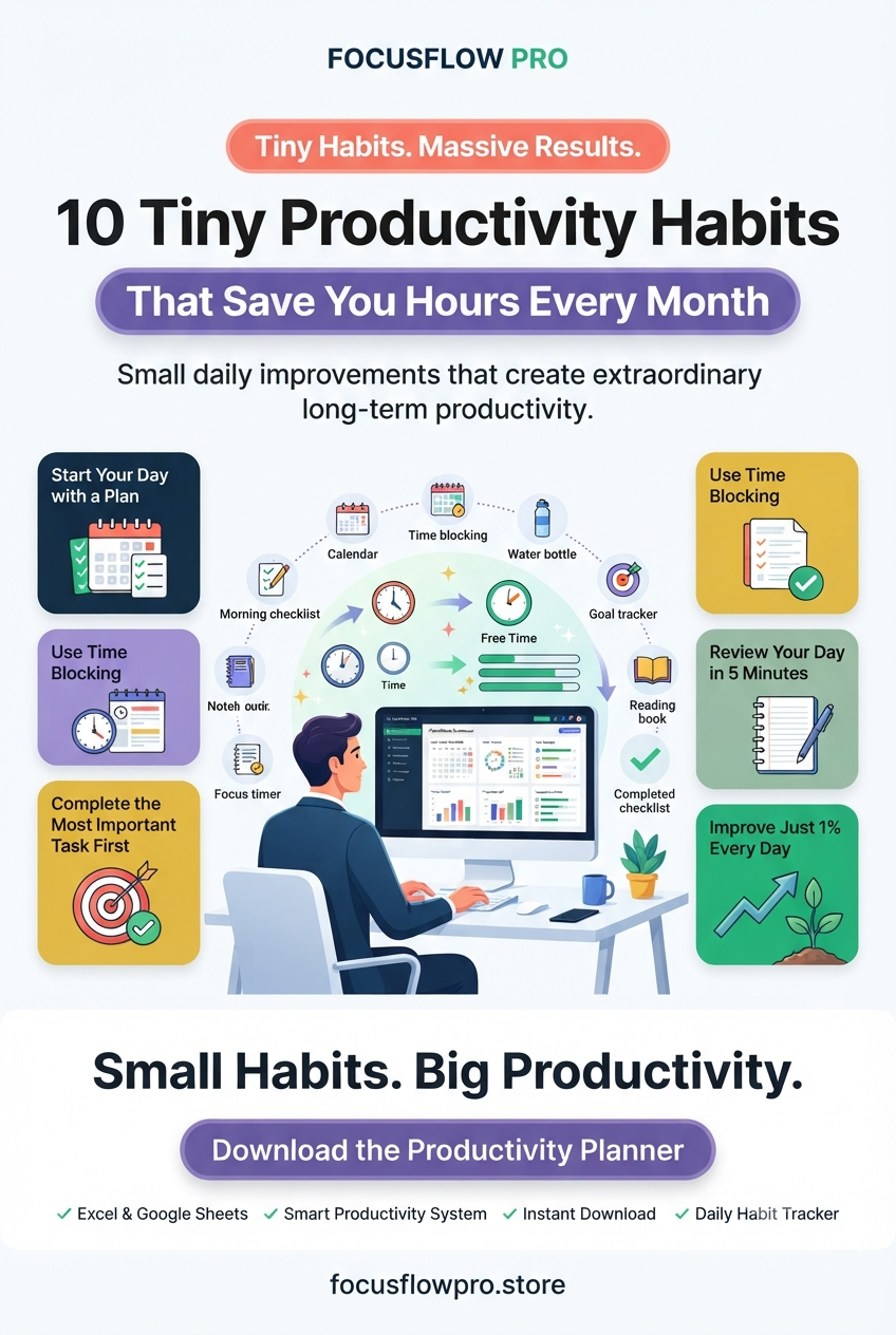 10 Tiny Productivity Habits That Save You Hours Every Month