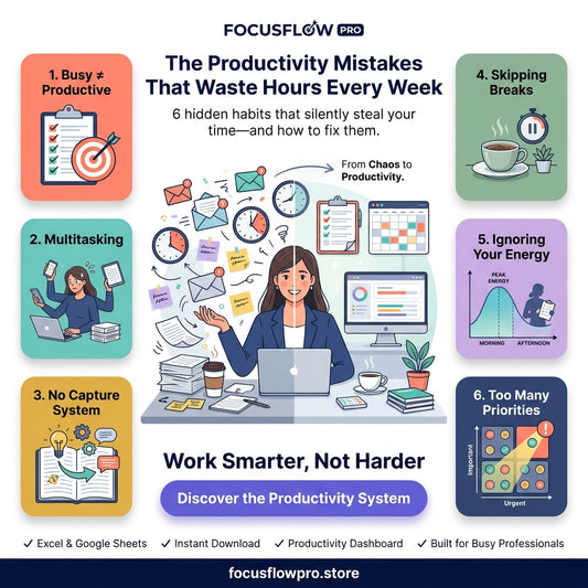 The Productivity Mistakes That Waste Hours Every Week (And How to Fix Them Fast)